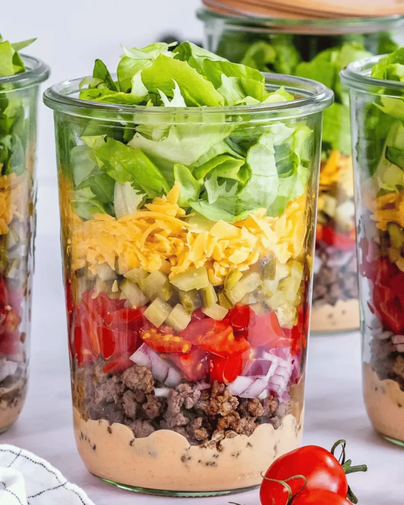 Salada no pote pronta para consumir